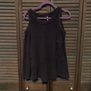 Free People Cold Shoulder Sweater